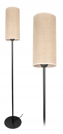 Підлогова лампа Glimex Modern E27 60 Вт, бежевий, коричневий, чорний