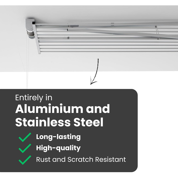 Foxydry Mini - Вертикальна сушарка для білизни, розкладна, алюміній та сталь, 128x54x25 см (Сірий)