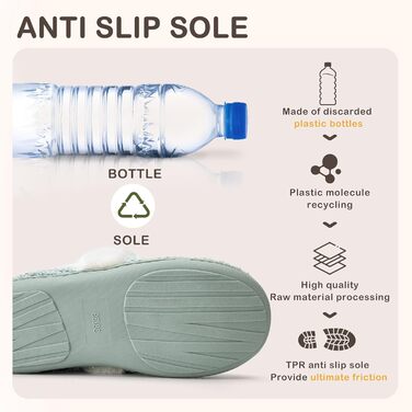 Тапочки жіночі теплі на пам'яті, зимові, розмір 36-43 EU, 38/39 EU, м'ятно-зелені