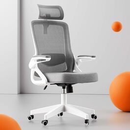 Ергономічне крісло для офісу та геймінгу з регульованими підлокітниками, широке сидіння