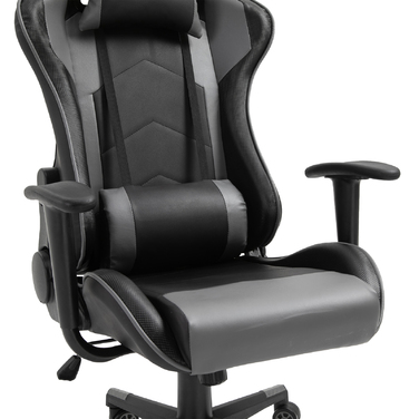Vinsetto Ergonomic Office Chair Gaming Chair Swivel Chair Made of Faux Leather & Foam Black 67.5x74x126-136cm for Comfortable Working & Gaming