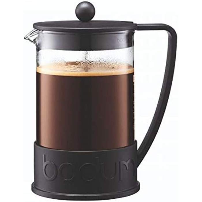 Френч-прес BODUM JAVA, 8 чашок, 1.0 л, чорний, з термостійкого пластику