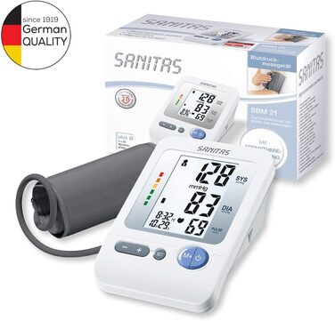 Тонометр Sanitas SBM 21 на плече, автоматичний, вимірювання тиску та пульсу, визначення аритмії