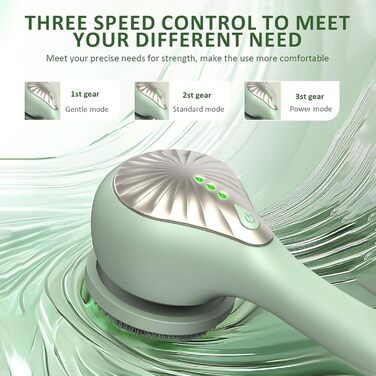 Електрична дюшева щітка для спини Eincremehilfe 6 в 1 з USB-зарядкою та 6 насадками для глибокого очищення та пілінгу