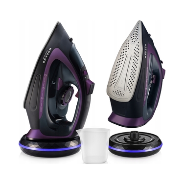 Бездротова праска Mozano з керамічною підошвою, 2600 Вт, 450 мл, 25 г/хв