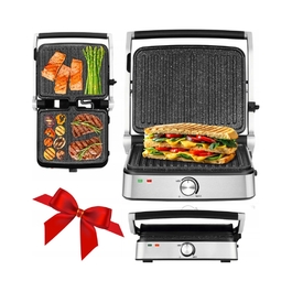 Електричний гриль Zeegma Chef Easy 2000 Вт, регулювання температури, керамічне покриття