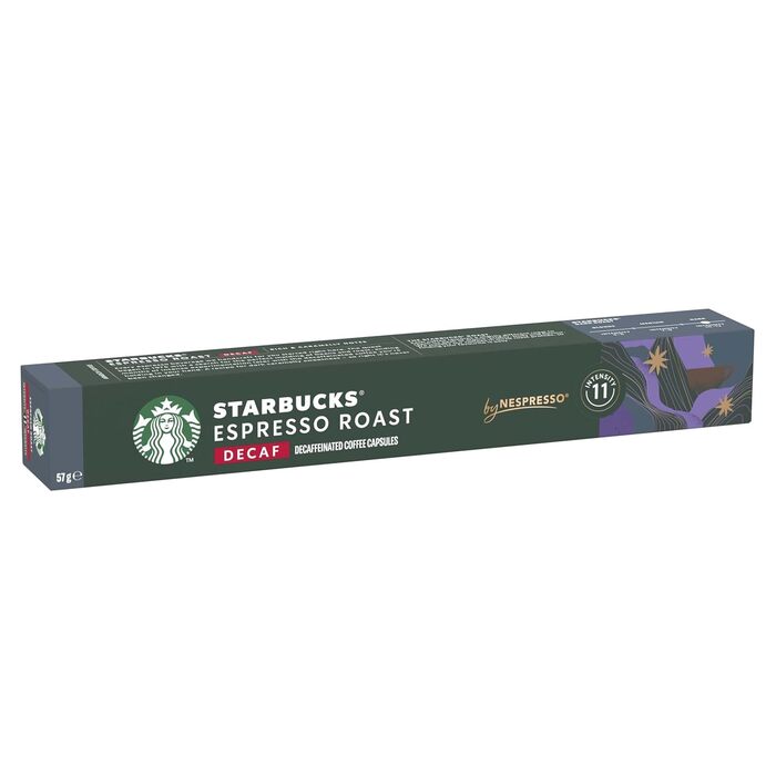 Капсули для кави Espresso Roast Decaf від Starbucks, темна обсмажка, капсули 8 x 10 (80 капсул)