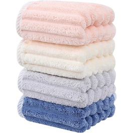 М'які рушники з мікрофібри SOFTBATFY, 4 шт., 35,6 x 76,2 см - для ванної, душу, спа (різні кольори)