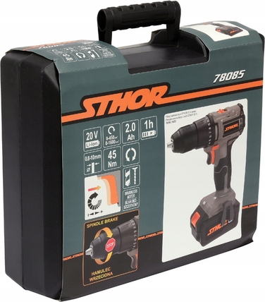 Акумуляторний шурупокрут Sthor 20 В 78085