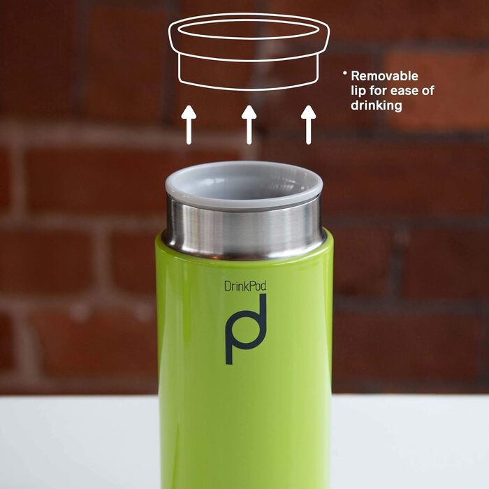 Pioneer Stainless Steel Insulated Drink Bottle - 200ml Double Wall Thermos Food Container - Keeps Hot 6h, Cold 24h - Leakproof, BPA-Free - Green