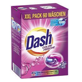 Капсули для прання Dash Color Frische 3-in-1 для кольорової та темної білизни, економ-упаковка, 60 прань, 1.49 кг