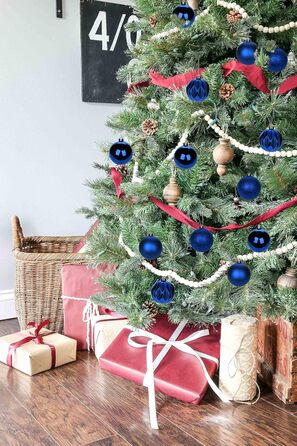 5 см золоті ялинкові кулі-орнаменти, 30 шт. - міцний пластик, для прикраси ялинки на Новий рік