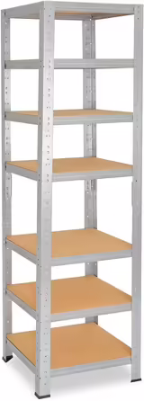 Металеві стелажі Shelfplaza® 200x100x40 см: 7 поличок, вантажопідйомність 125 кг, для підвалу, гаража, майстерні, складу