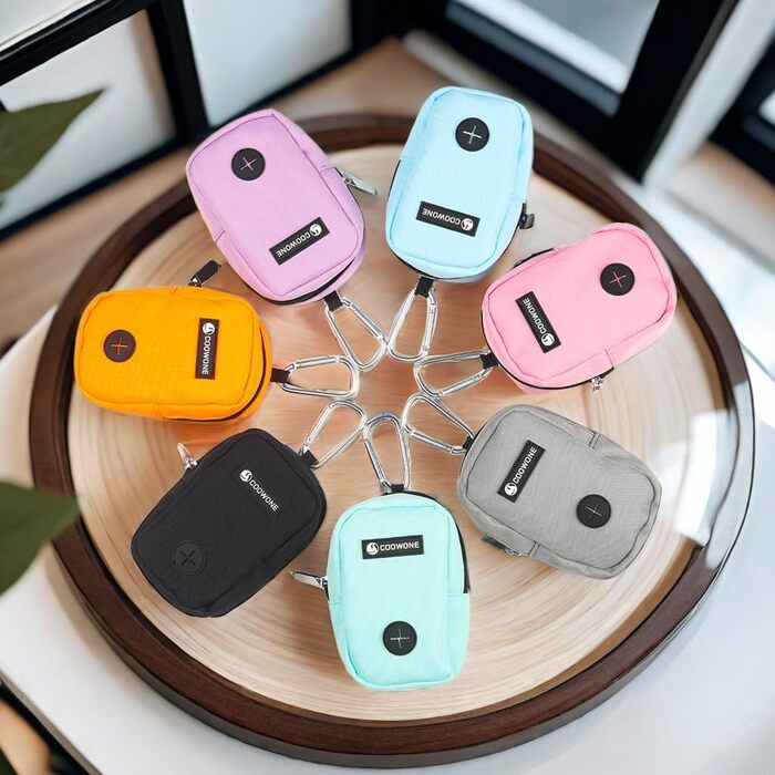 Сумка для ласощів та пакетиків для вигулу собак COOWONE, рожевий колір