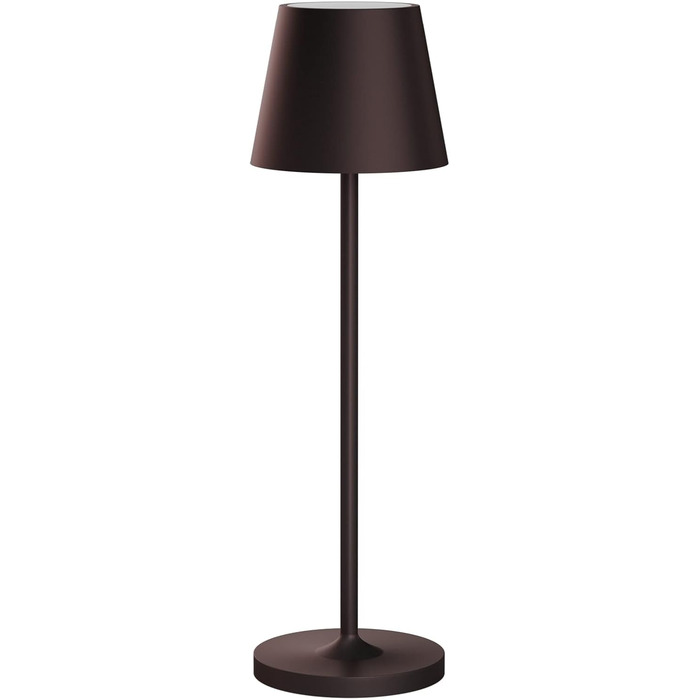 LED акумуляторна настільна лампа K-Bright диммер | Тепле світло | Для дому та вулиці | USB зарядка | Бронза