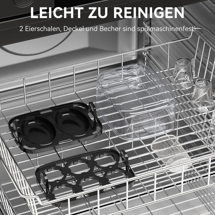 Електричний яйцеварка YASHE з нержавіючої сталі, 400W, 6 яєць, багатофункціональний, з індикатором, звуковий сигнал