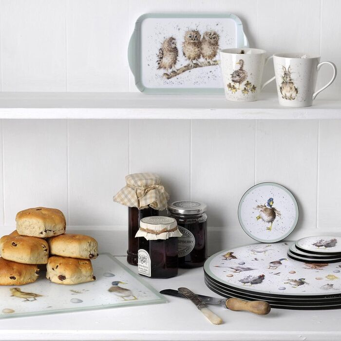 Portmeirion Home & Gifts X0011658739 Wrendale by Royal Worcester s/2 Cups & Saucers Wrendale Designs (Set of 2 (1 Cup & Saucer))