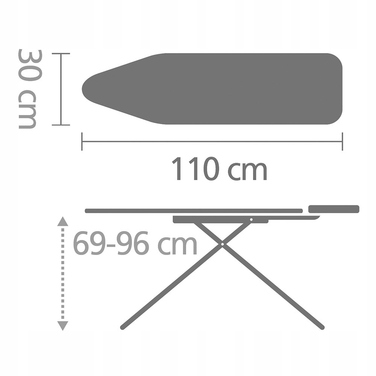 Прасувальна дошка Brabantia стандартна, 110 см x 30 см