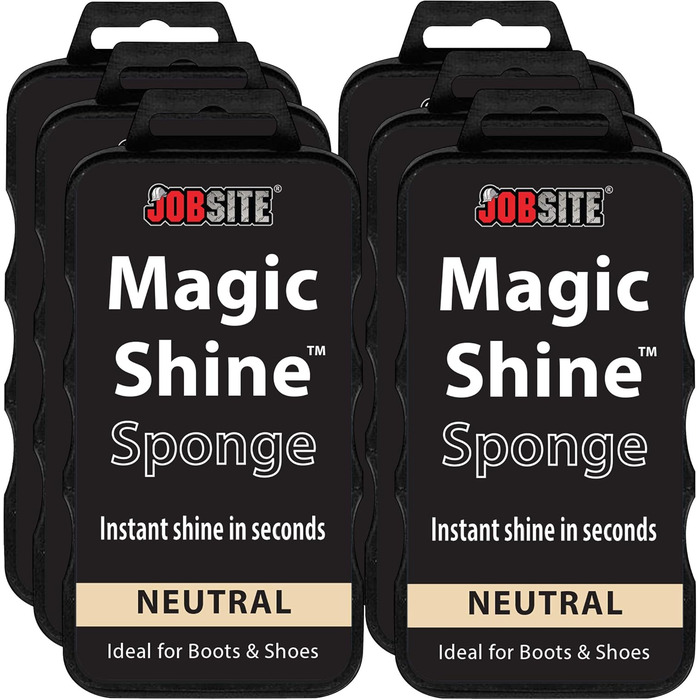JobSite Instant Express Shoe Cleaning for Leather Boots & Shoe Shine Sponge