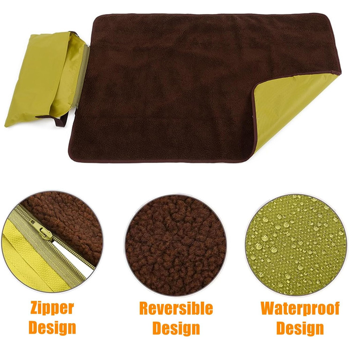 Водонепроникний килимок для тварин Bangminda 100x70 см з сумкою для подорожей та кемпінгу (для собак та котів)