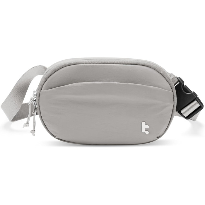 tomtoc жіноча поясна сумка-слінг з RFID захистом, 1.5 л, для подорожей, повсякденного використання, фестивалів, спорту, туризму, зелена (сіра)