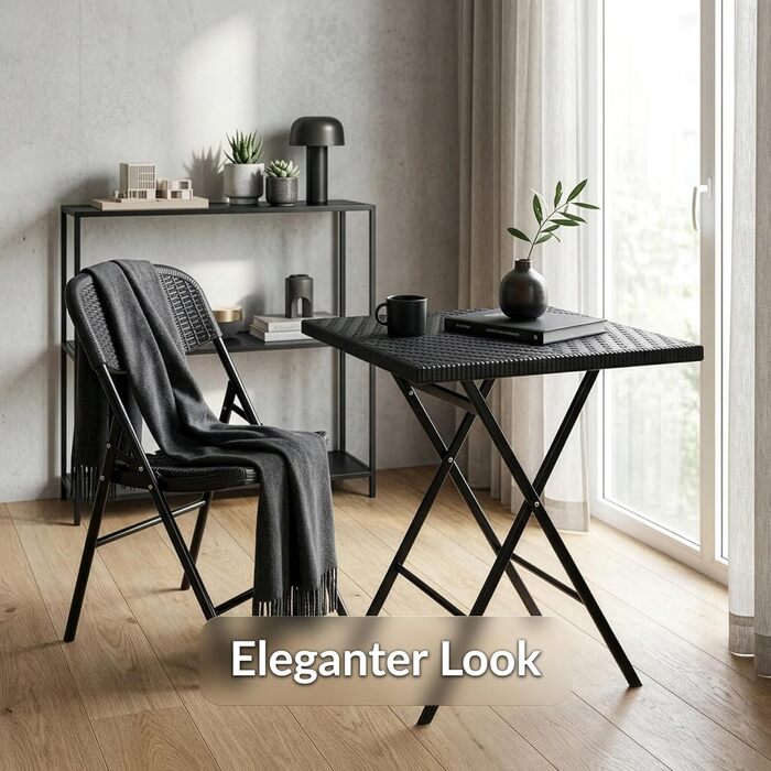 Складаний стіл Floordirekt Kobe для буфета, саду, тераси, балкона та кемпінгу - 183x76 см