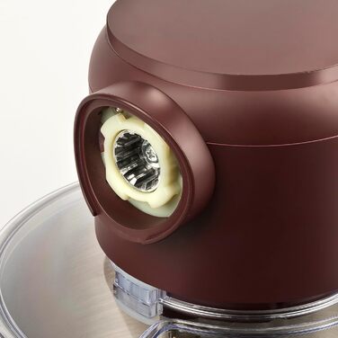 Кухонна машина Pastaio G3 Ferrari, 1800 Вт, 7 л, 6 швидкостей, чаша з нержавіючої сталі, аксесуари, зручний гак для тіста, Бордо