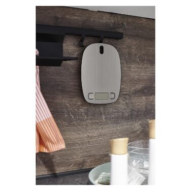 Кухонні ваги EMOS EV027 з нержавіючої сталі - 10 кг, точність 1 г, функція TARA, LCD дисплей, батарейки в комплекті