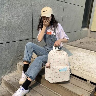 BTOOP Рюкзак унісекс 0122 (1 шт.) 17' (M, квітковий корд-полуниця)