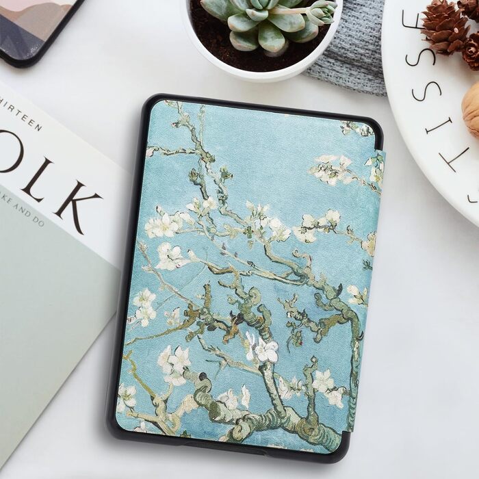 Чохол для Kindle 6' (11-го покоління) 2024/2022 (C2V2L3) - PU шкіра, захисний кейс з авто-вимиканням, Smart Cover, Löwenzahn (Квітка)