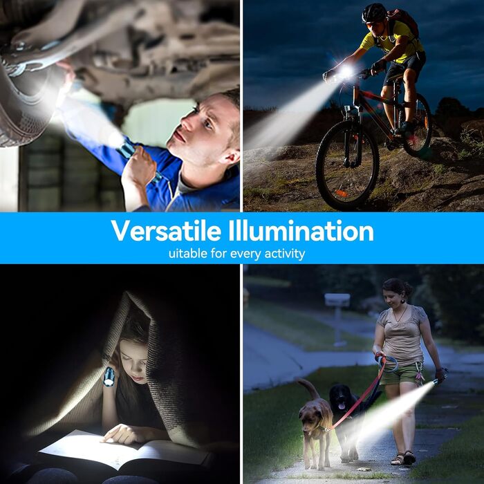 Ліхтарик LED GEARLITE з підзарядкою, 3000 люменів, тактичний, водонепроникний (IP65), 3 режими, для кемпінгу, риболовлі, активного відпочинку