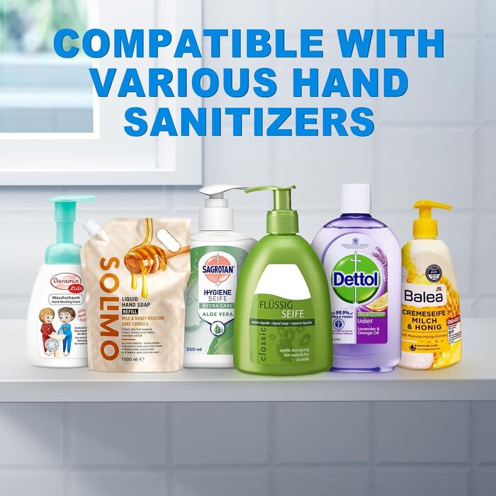 Amzyvls Soap Dispenser Automatic, 380ml Electric Wall Mount Touchless Automatic Soap Dispenser, USB Rechargeable with Infrared Motion Sensor for Bathroom, Kitchen, Office