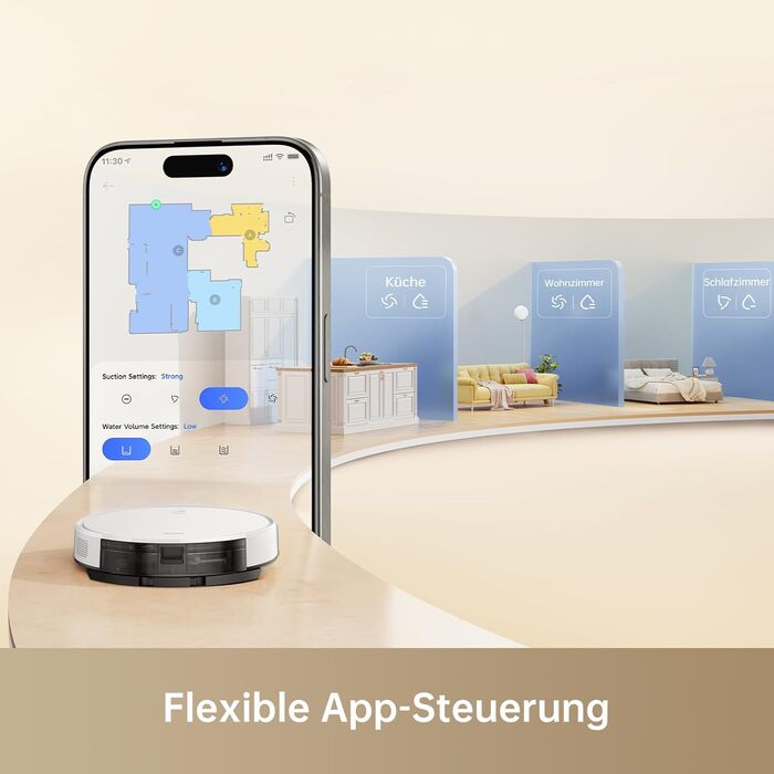 Робот-пилосос Mova M1 з вологою, 4500 Па, SOF Mapping, 2-в-1