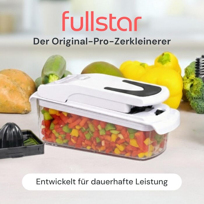 Набір для нарізки овочів та фруктів 9-в-1 (білий) - нарізач, спіралізатор, шинкувальник