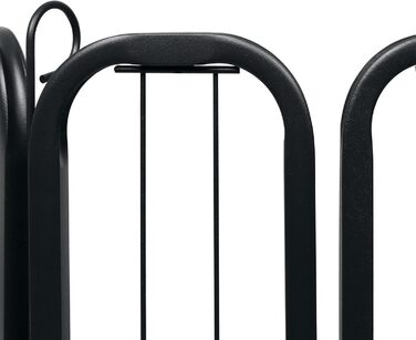 Вольєр для цуценят на 6 частин, 80 см, з 1 дверима та 5 фіксаторами, гнучкий та складаний, для дому та саду