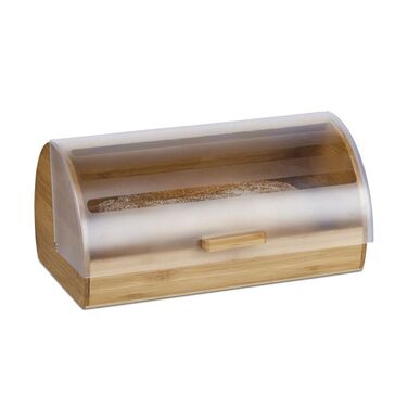 Relaxdays Bamboo Roll Bread Box Large