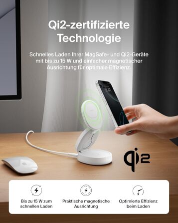 Belkin BoostCharge 3-in-1: Бездротова зарядка з MagSafe, 15W, для iPhone, Apple Watch, AirPods, Pixel, з адаптером 30W