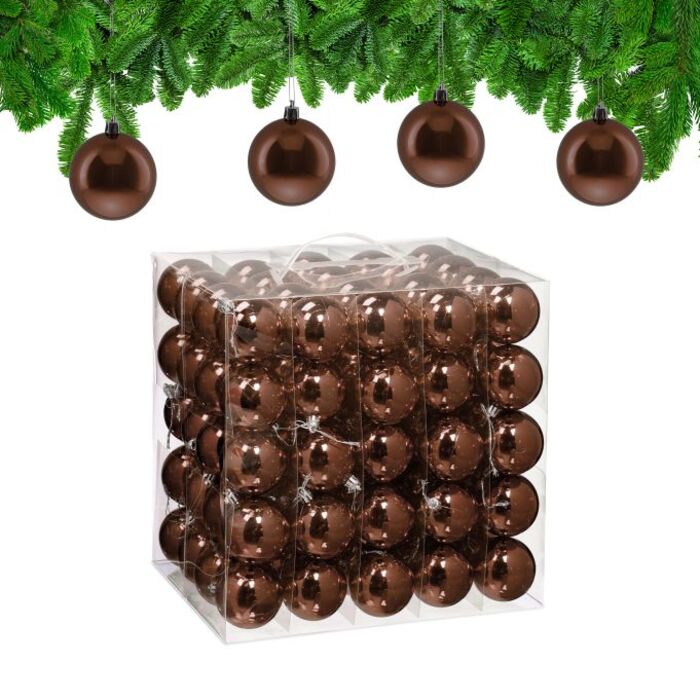 Relaxdays Set of 100 Christmas Baubles