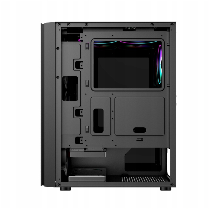Корпус Midi Tower ROCC01, 4x ARGB вентилятори + контролер, чорний