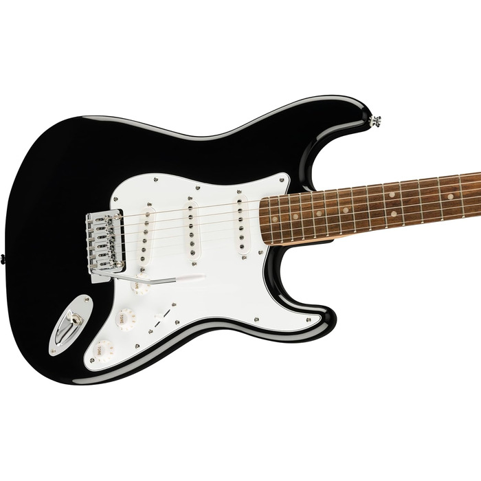 Squier Stratocaster E-Gitarre Affinity Series™ Black Micro Pack з аксесуарами та Fender Play.
