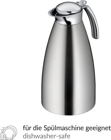 alfi Thermos Carafe Gusto TT, Brushed Stainless Steel 1.5 l
