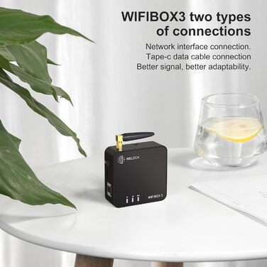 Розумний BLE шлюз WELOCK WIFIBOX 3 для віддаленого керування дверними замками, сумісний з Alexa, безпечний контроль доступу до електронних замків