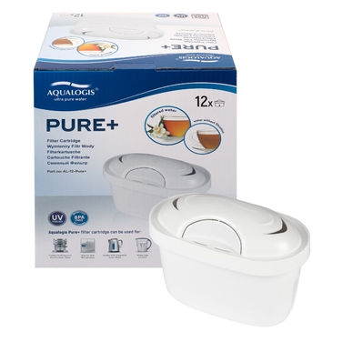 Смінні фільтрувальні картриджі для глека Aqualogis Pure+, 12 шт.