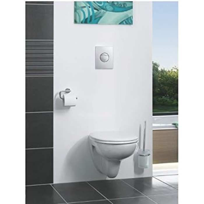 Grohe Bau Cosmopolitan Toilet Paper Holder - Adhesive, Chrome, Easy Installation