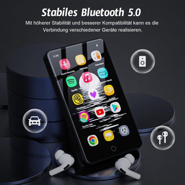 MP3 плеєр 32GB з Bluetooth та WiFi, Android 13, 4.02