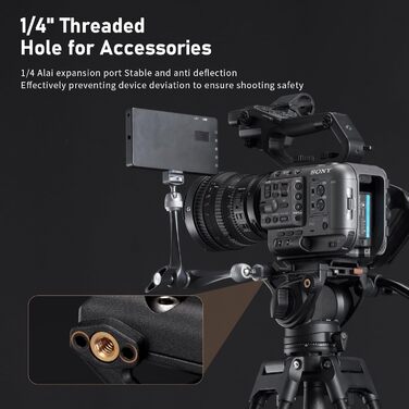 Штатив відео Cayer BF30L з пливним кріпленням, 73' (22м) – міцний штатив для DSLR, відеокамер, камер (13.2 кг)