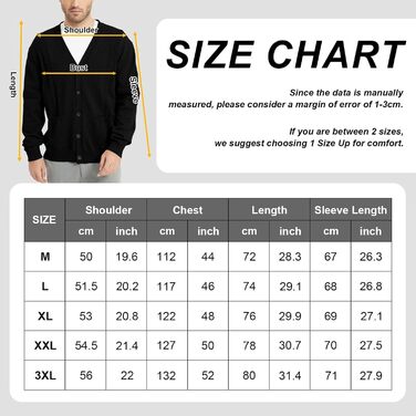 Чоловічий кардиган з в'язаного полотна, чорний, XL. Зручний чоловічий пуловер з V-подібним вирізом, довгі рукави, з кнопками та кишенями. Ідеальний для зими.