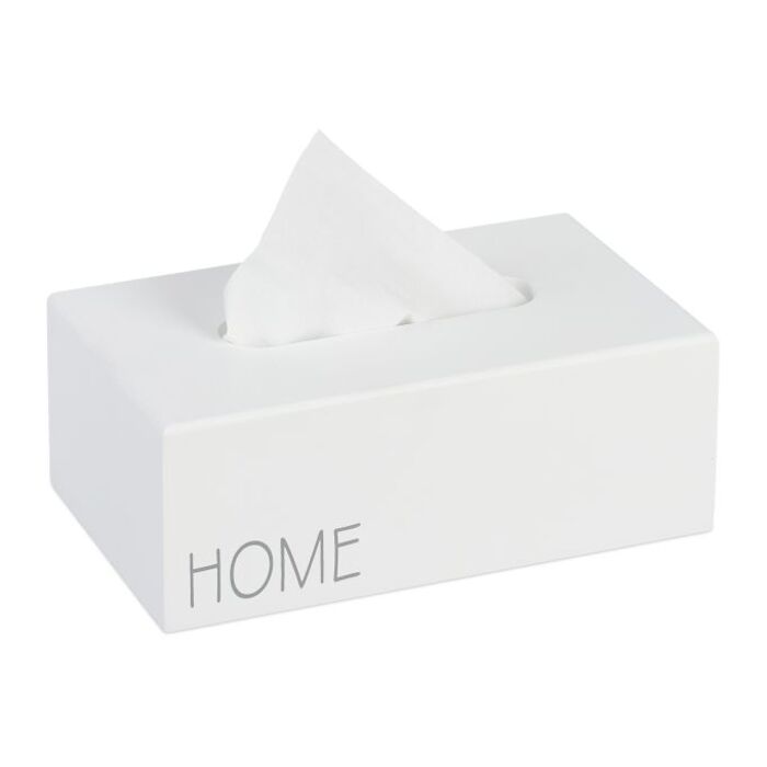 Relaxdays Tissue Box 'Home'