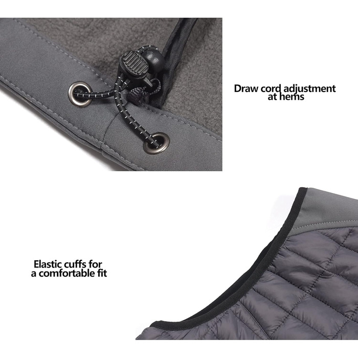 Little Donkey Andy Легка пухова жилетка для жінок, тепла безрукавна куртка для активного відпочинку, походів, бігу, подорожей, XL, темно-сірий