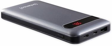 Powerbank Intenso Powerbank PD 20000 - акумулятор зовнішній, 20000mAh, Power Delivery, Quick Charge 3.0, для смартфонів, планшетів, MP3-плеєрів, цифрових камер, сірий